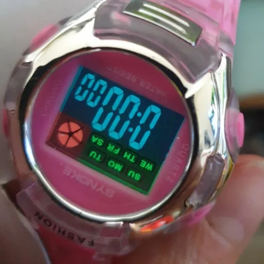 Pink  LED Digital Watch - Picture 5 of 10